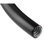 Adaptaflex Flexible, Liquid Tight Conduit, 25mm Nominal Diameter, Galvanised Steel, Black