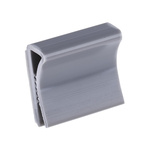 RS PRO Grey PVC Flat Cable Clamp, 8mm Max. Bundle