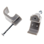 RS PRO Grey PE Rectangular Cable Clip