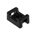 RS PRO Black Cable Tie Mount 10 mm x 15mm, 4.8mm Max. Cable Tie Width
