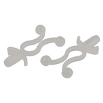 RS PRO Natural Nylon Bunny Clip, 10.2mm Max. Bundle