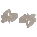 RS PRO White Nylon Saddle Clip, 10.2mm Max. Bundle