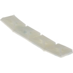 RS PRO Self Adhesive Natural Cable Tie Mount 13 mm x 13mm, 2.5mm Max. Cable Tie Width