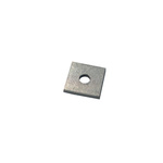 Dipped Galvanised Square Bracket 1 Hole, 14mm Holes, M12 x 40 x 5mm