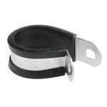 RS PRO Black Plated Steel P Clamp, 20mm Max. Bundle