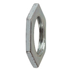 Flexicon Locknut, Conduit Fitting, 50mm Nominal Size, M50 x 1.5, Plated Steel