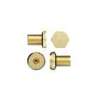 Peppers Stopping Plug, Cable Conduit Fitting, 3/4NPT in, Brass, Brass