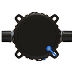 Flexicon Flexible Fitting, Conduit Box, 110mm Nominal Size, 110mm, Nylon 6, Black