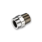 ABB Enlarger, Hose Adapter, 20mm Nominal Size, M20, Nickel Plated Brass, Metallic