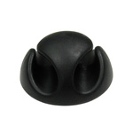 RS PRO Black PVC Clip, 5mm Max. Bundle