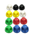 RS PRO Black, Blue, Green, Red, White, Yellow PVC Clip, 5mm Max. Bundle