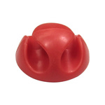RS PRO Red PVC Clip, 5mm Max. Bundle