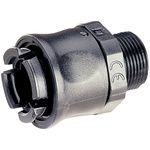 Legrand Straight Male, Conduit Fitting, M16, Black