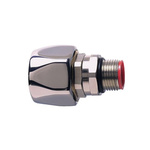 ABB Straight-Swivel External Thread, Conduit Fitting, 25mm Nominal Size, M25, Nickel Plated Brass, Metallic