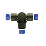 Flexicon T Piece, Conduit Fitting, 34mm Nominal Size, 28mm, Nylon, Black