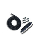 Flexicon Straight Connector, Conduit Fitting, 28mm Nominal Size, M25, Nylon, Black