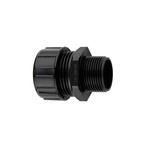 Flexicon Fixed Straight, Conduit Fitting, 20mm Nominal Size, M20mm, Nylon, Grey