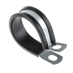 RS PRO Black Plated Steel P Clamp, 40mm Max. Bundle