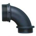 Adaptaflex 90° Elbow, Conduit Fitting, 28mm Nominal Size, PG21, Nylon 66, Black