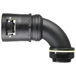 Adaptaflex 90° Elbow, Conduit Fitting, 28mm Nominal Size, M25, Nylon 66, Black