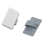 RS PRO White Metal Cable Clip