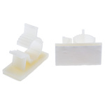 RS PRO White Nylon Cable Clamp, 15.4mm Max. Bundle