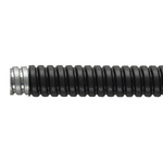 Flexicon Flexible Conduit, 25mm Nominal Diameter, Galvanised Steel, Black