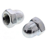 M5 Bright Zinc Plated Steel Dome Nut