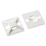 HellermannTyton Natural Cable Tie Mount 19 mm x 19mm, 4.1mm Max. Cable Tie Width