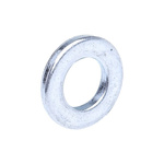 Bright Zinc Plated Steel Plain Washer, 1.6mm Thickness, M6