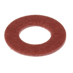 M6 Plain Vulcanised Fibre Tap Washer, 0.8mm Thickness