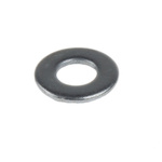 Zinc Plated Steel Plain Washer, 0.5mm Thickness, M3