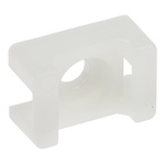 RS PRO White Cable Tie Mount 10 mm x 15mm, 5mm Max. Cable Tie Width