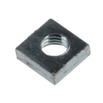 RS PRO, M3 5.5mm Steel Square Nuts, Bright Zinc Plated Finish