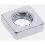 RS PRO, M6 10mm Steel Square Nuts, Bright Zinc Plated Finish
