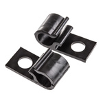 HellermannTyton Black Polyacetal D Clip, 10mm Max. Bundle