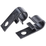 HellermannTyton Black Polyacetal Cable Clip, 15mm Max. Bundle