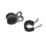 RS PRO Black Rubber, Steel Cable Clamp, 11.12mm Max. Bundle