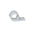 RS PRO Natural Nylon Cable Clip, 9.2mm Max. Bundle