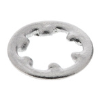 Plain Stainless Steel Internal Tooth Shakeproof Washer, M2.5, A2 304