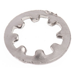 Plain Stainless Steel Internal Tooth Shakeproof Washer, M5, A2 304