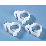 HellermannTyton Natural Polyacetal Snapper Hose Clip, 12.3mm Max. Bundle