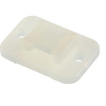 HellermannTyton Natural Cable Tie Mount 14 mm x 20mm, 4mm Max. Cable Tie Width