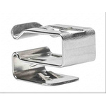 HellermannTyton Metallic Stainless Steel Cable Clip, 7mm Max. Bundle