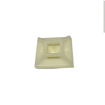 Self Adhesive Natural Cable Tie Mount 26.1 mm x 26.1mm, 8mm Max. Cable Tie Width