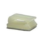 RS PRO Natural Nylon Cable Clip, 2.8mm Max. Bundle