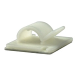 RS PRO Natural Nylon Cable Clip, 7mm Max. Bundle