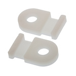 HellermannTyton Self Adhesive Natural Cable Tie Mount 12.5 mm x 20.5mm, 5mm Max. Cable Tie Width