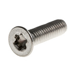 Plain Countersunk Stainless Steel Tamper Proof Security Screw, M4 x 16mm
