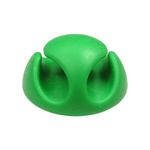 RS PRO Green PVC Clip, 5mm Max. Bundle